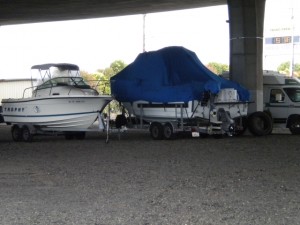 Canvas boat covers last forever in the shade.